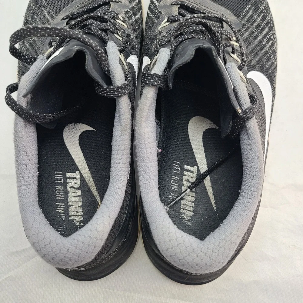 Nike Metcon 3 Womens Size 9 Shoes Black White 849807-001 Crossfit Lifting Runner
